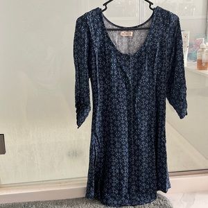 Button front mini dress
